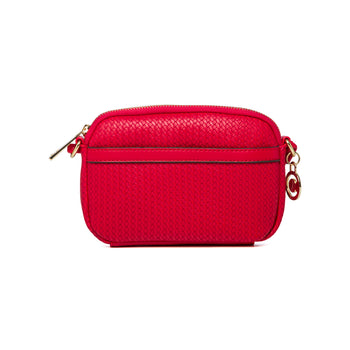 Borsa a tracolla rossa effetto intrecciato Carrera Jeans Florence, Brand, SKU b513000287, Immagine 0